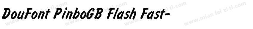 DouFont PinboGB Flash Fast字体转换